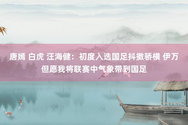 唐嫣 白虎 汪海健：初度入选国足抖擞骄横 伊万但愿我将联赛中气象带到国足