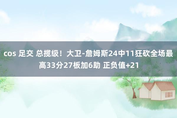 cos 足交 总揽级！大卫-詹姆斯24中11狂砍全场最高33分27板加6助 正负值+21